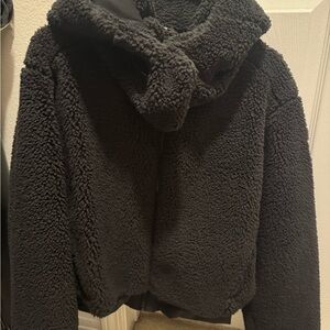 ALO Yoga Black Sherpa Jacket